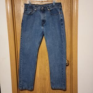 Levi's 505 Men's Jeans Size 36x32, Medium Blue Denim, Regular Fit, Straight Leg